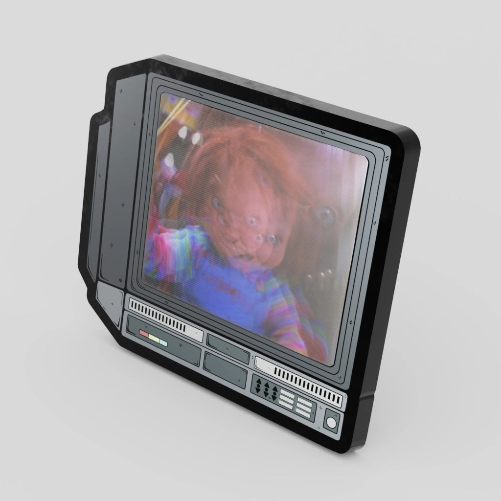 2.5" Lenticular Chucky Crtv Enamel Pin