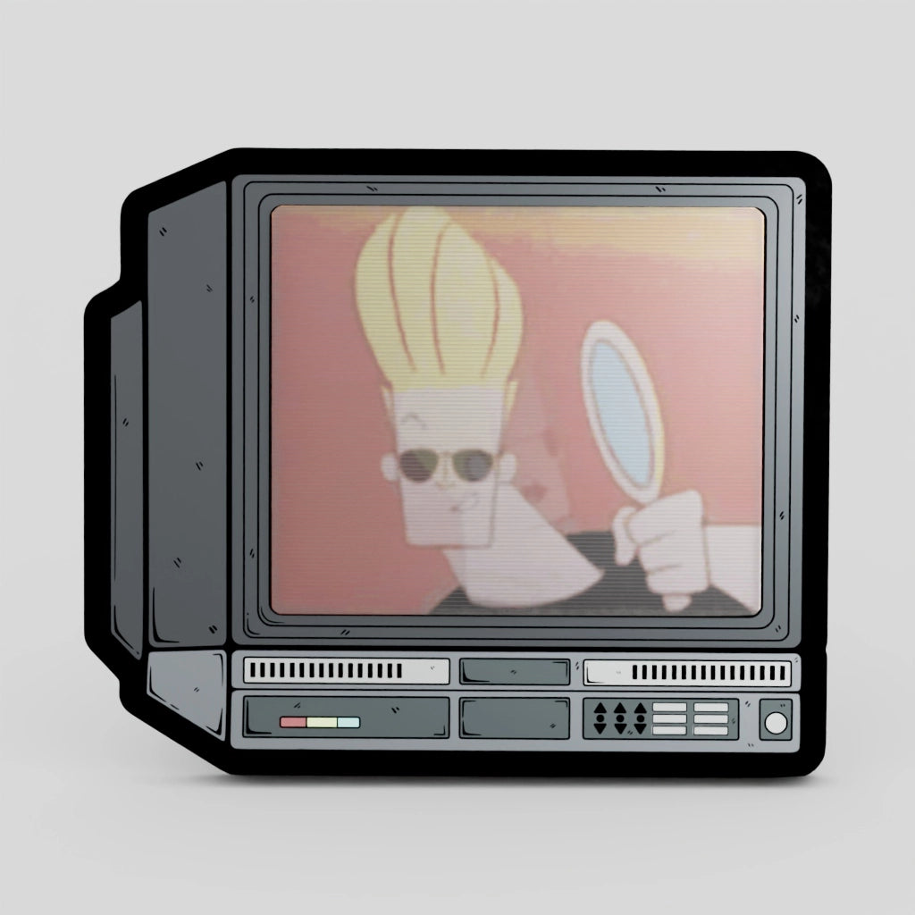 2.5" Lenticular Johnny Bravo Crtv Enamel Pin