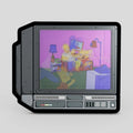 2.5" Lenticular the Simpsons Crtv Enamel Pin