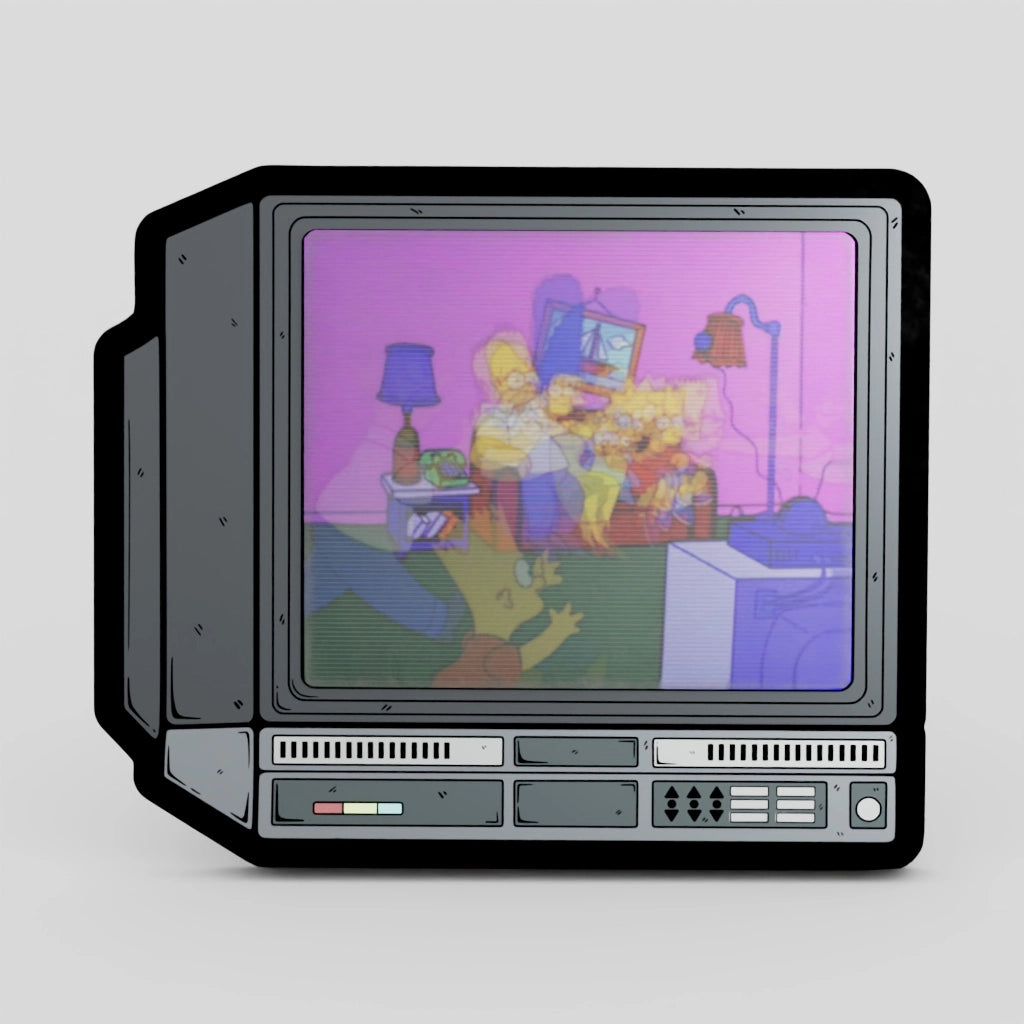 2.5" Lenticular the Simpsons Crtv Enamel Pin