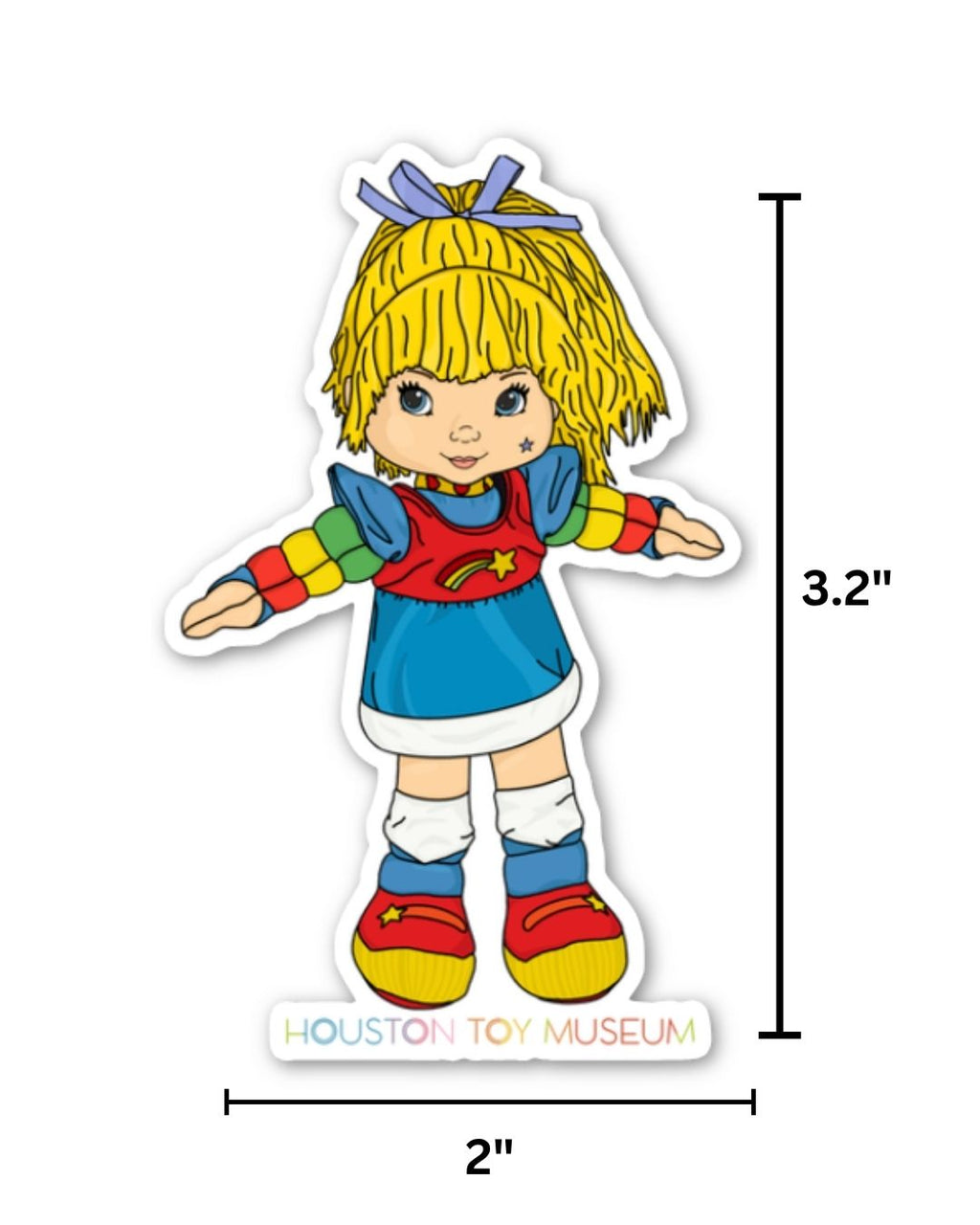 Rainbow Brite Doll Sticker