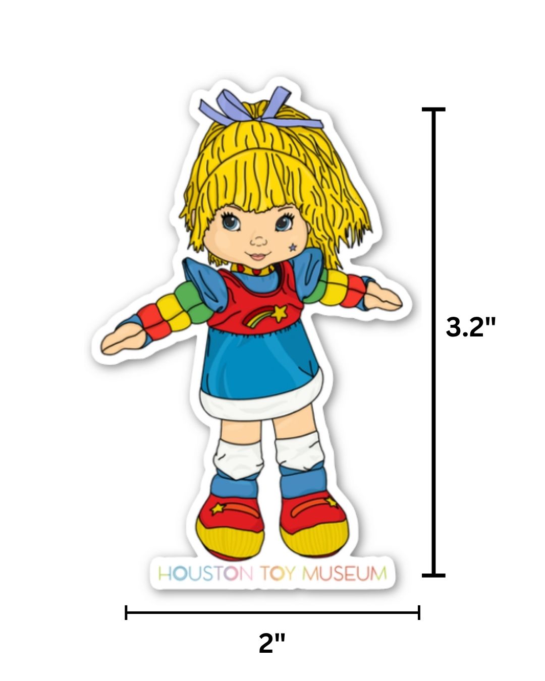 Rainbow Brite Doll Sticker