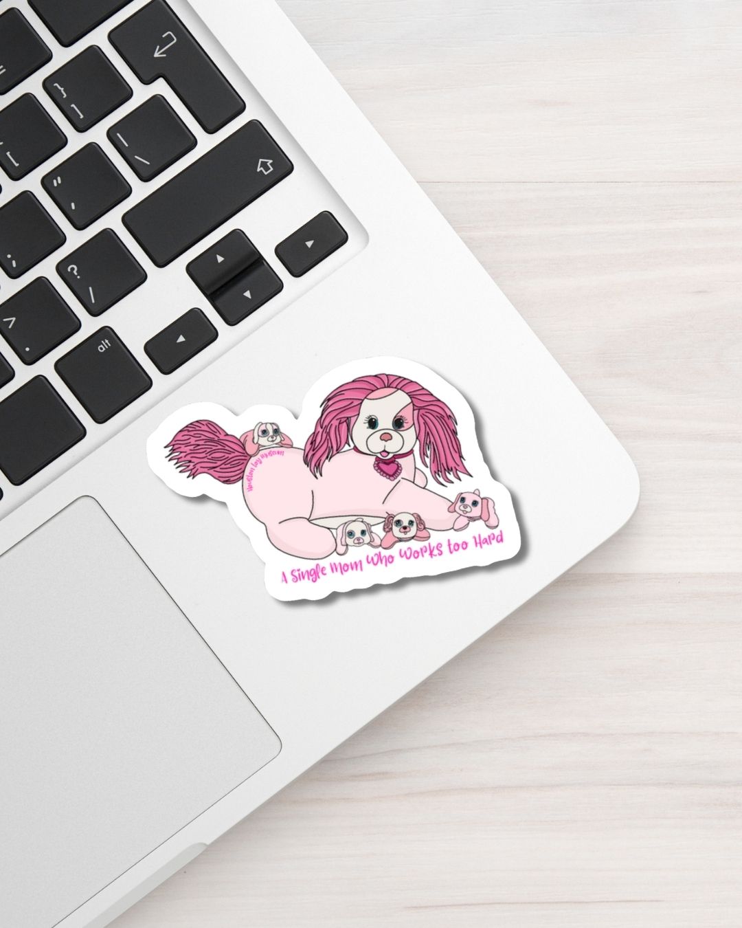 Puppy Surprise "Single Mom" Sticker