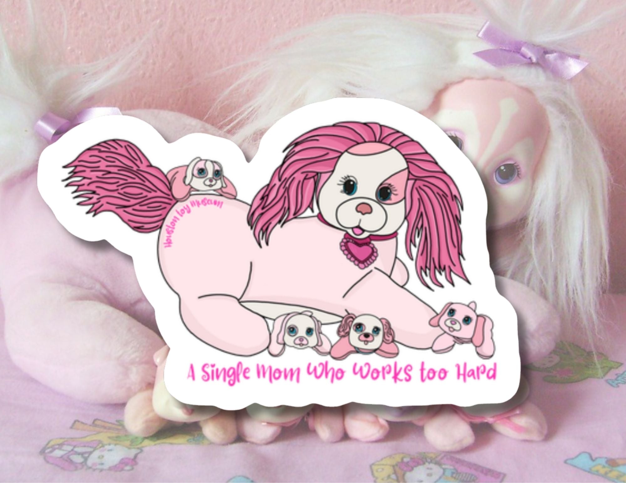 Puppy Surprise "Single Mom" Sticker