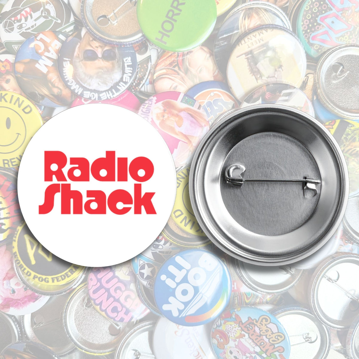 Nostalgic Pop Culture Brands Pin Back Buttons