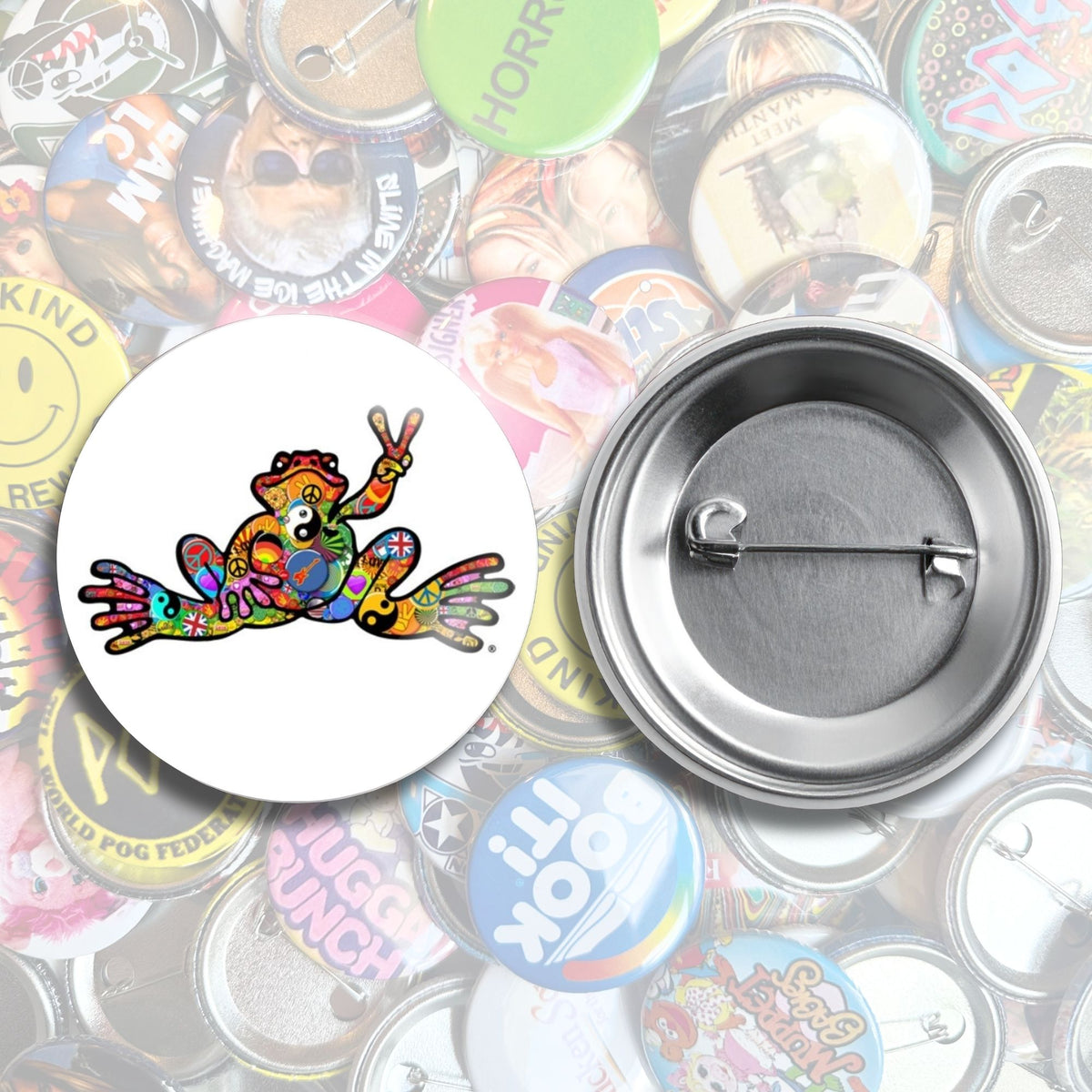 Nostalgic Pop Culture Brands Pin Back Buttons