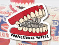 Chattering Teeth Classic Toy "Professional Yapper" Sticker