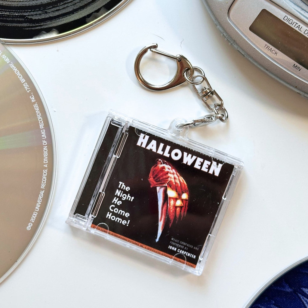 'Hit Clips' Mini CD Case Keychain - Halloween Soundtrack
