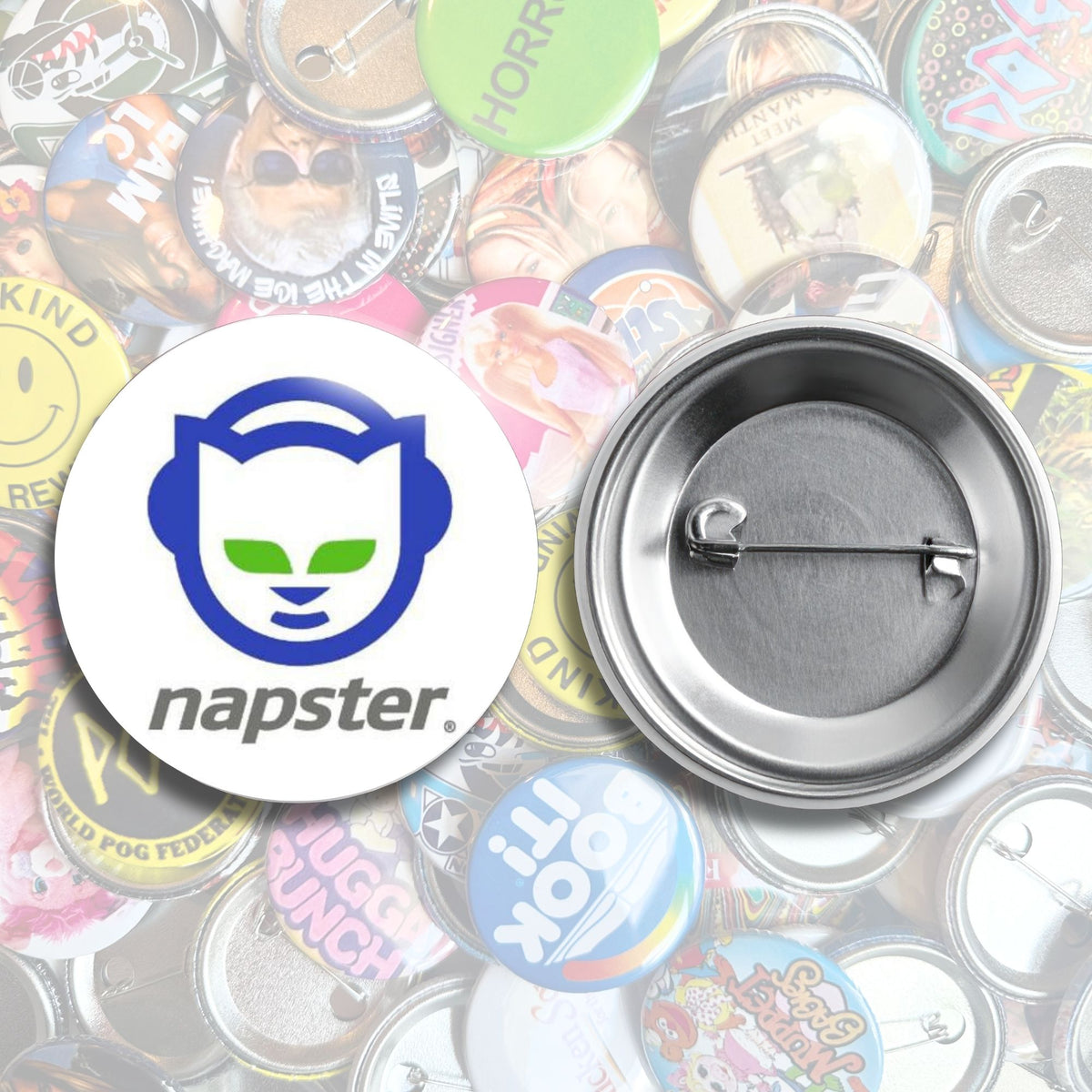 Nostalgic Pop Culture Brands Pin Back Buttons