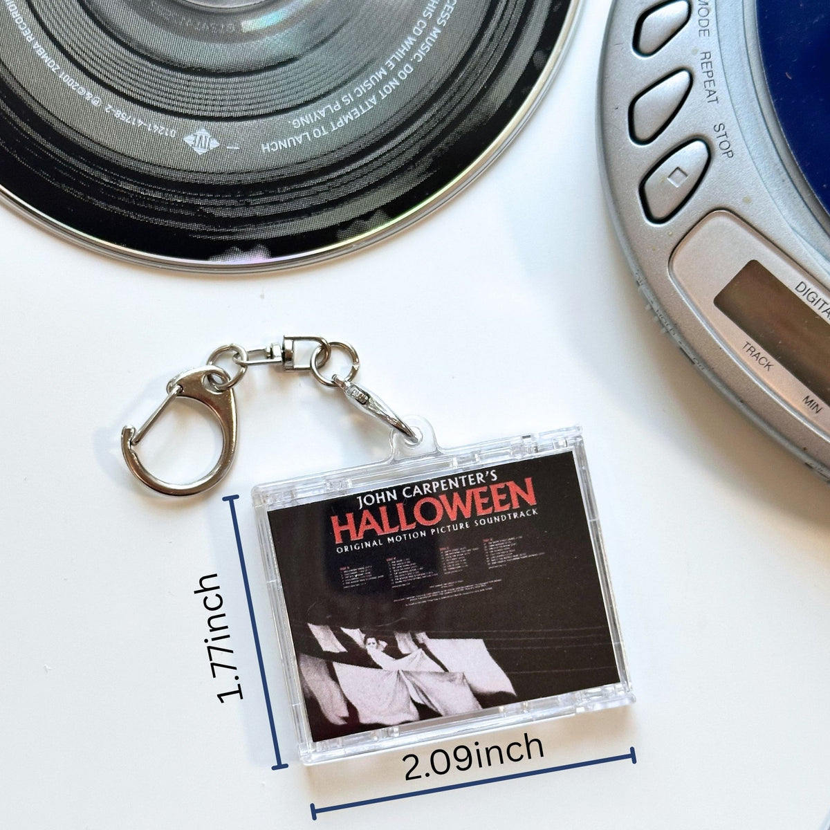 'Hit Clips' Mini CD Case Keychain - Halloween Soundtrack