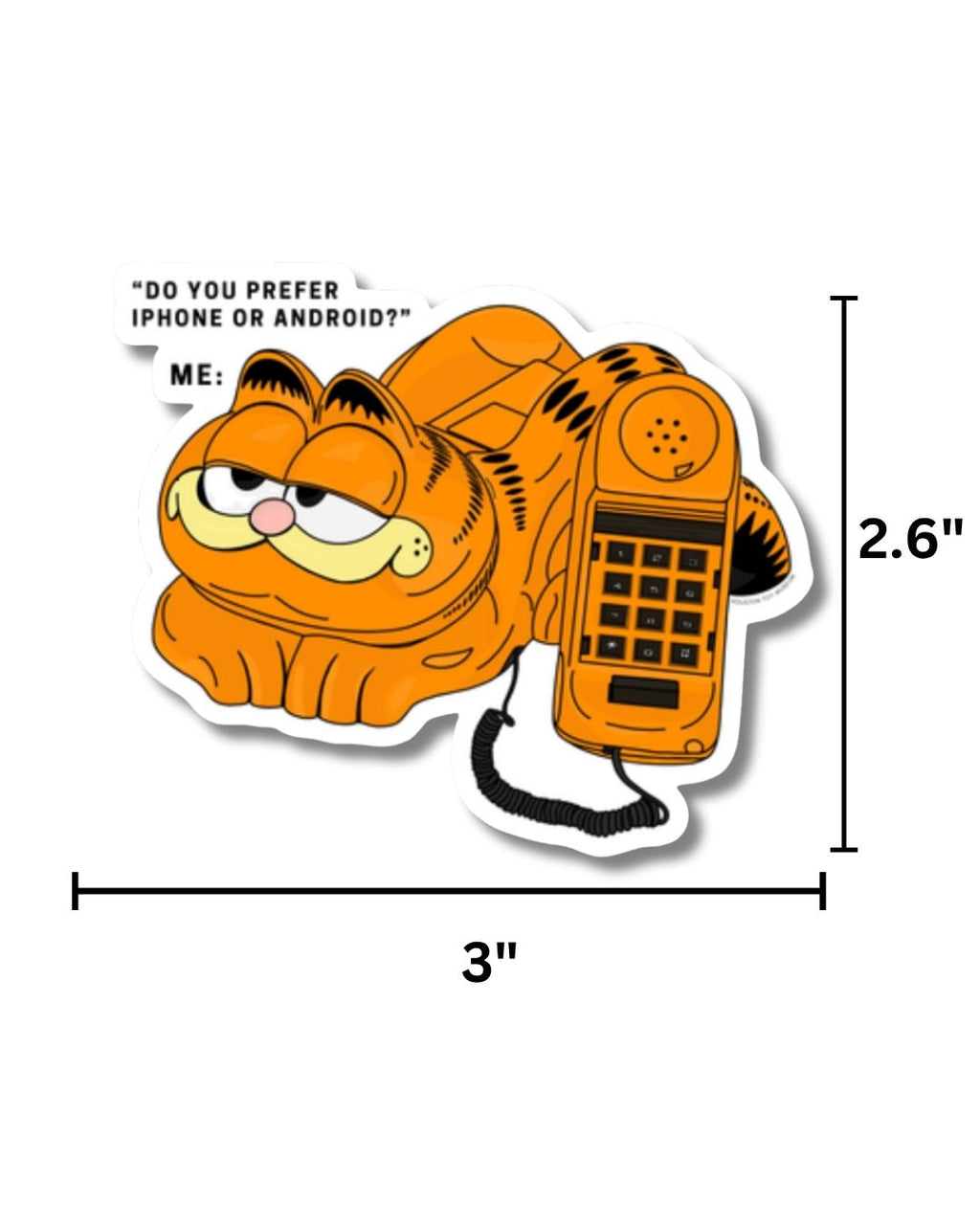 Garfield Phone Sticker