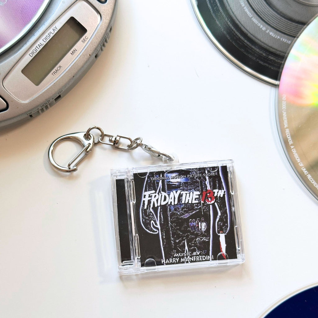 'Hit Clips' Mini CD Case Keychain - Friday the 13th Soundtrack