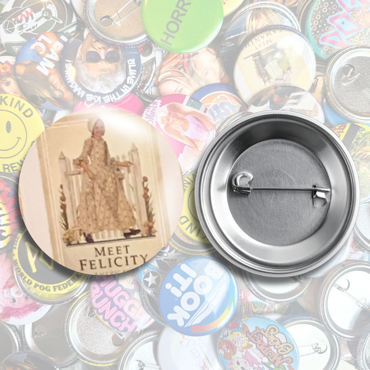 American Girl Historic Character Book Pin Back Buttons