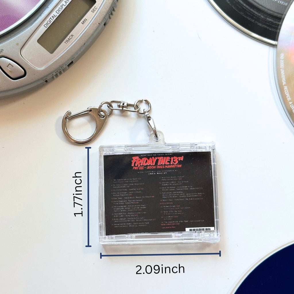 'Hit Clips' Mini CD Case Keychain - Friday the 13th Soundtrack