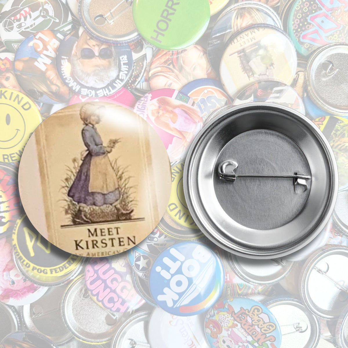 American Girl Historic Character Book Pin Back Buttons