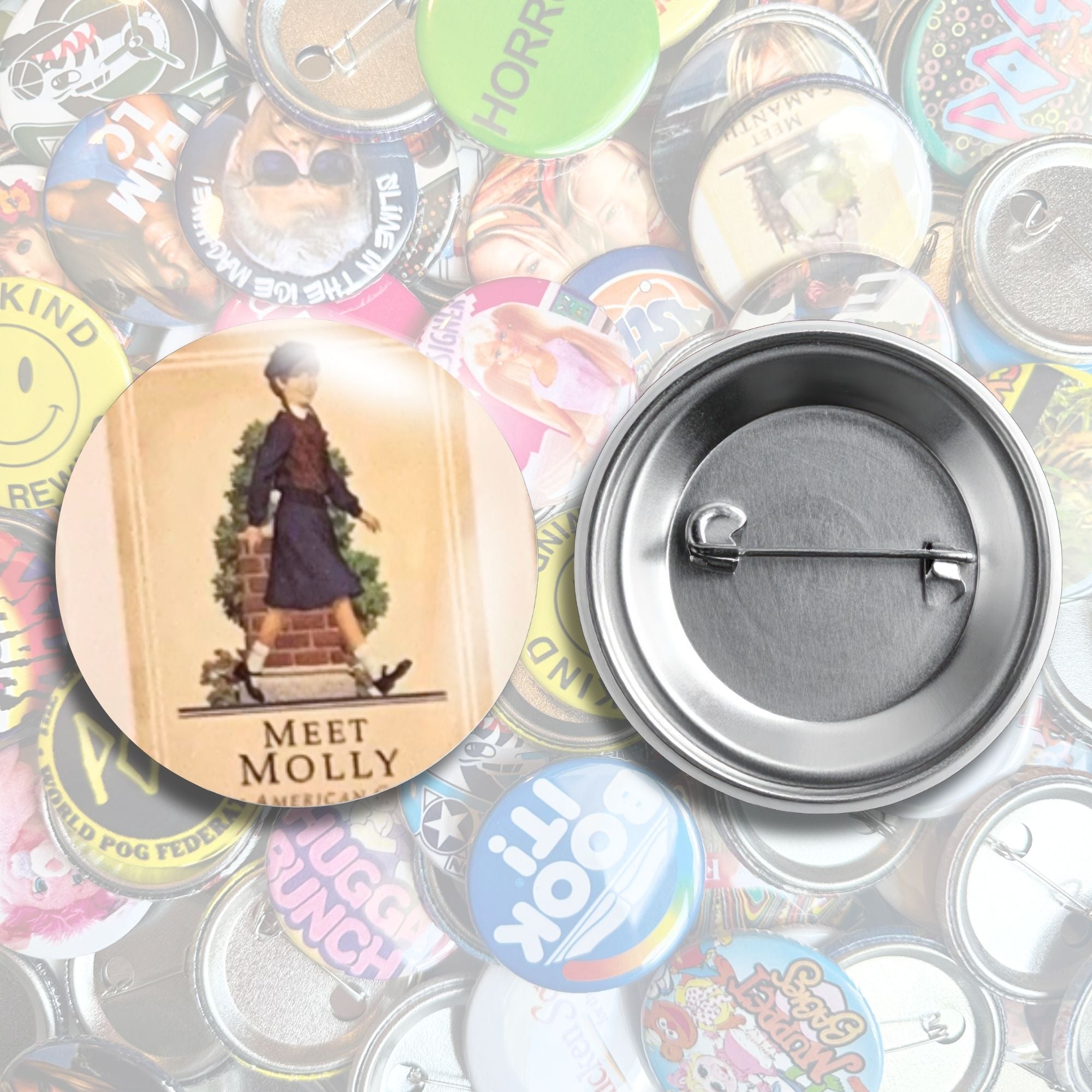 American Girl Historic Character Book Pin Back Buttons