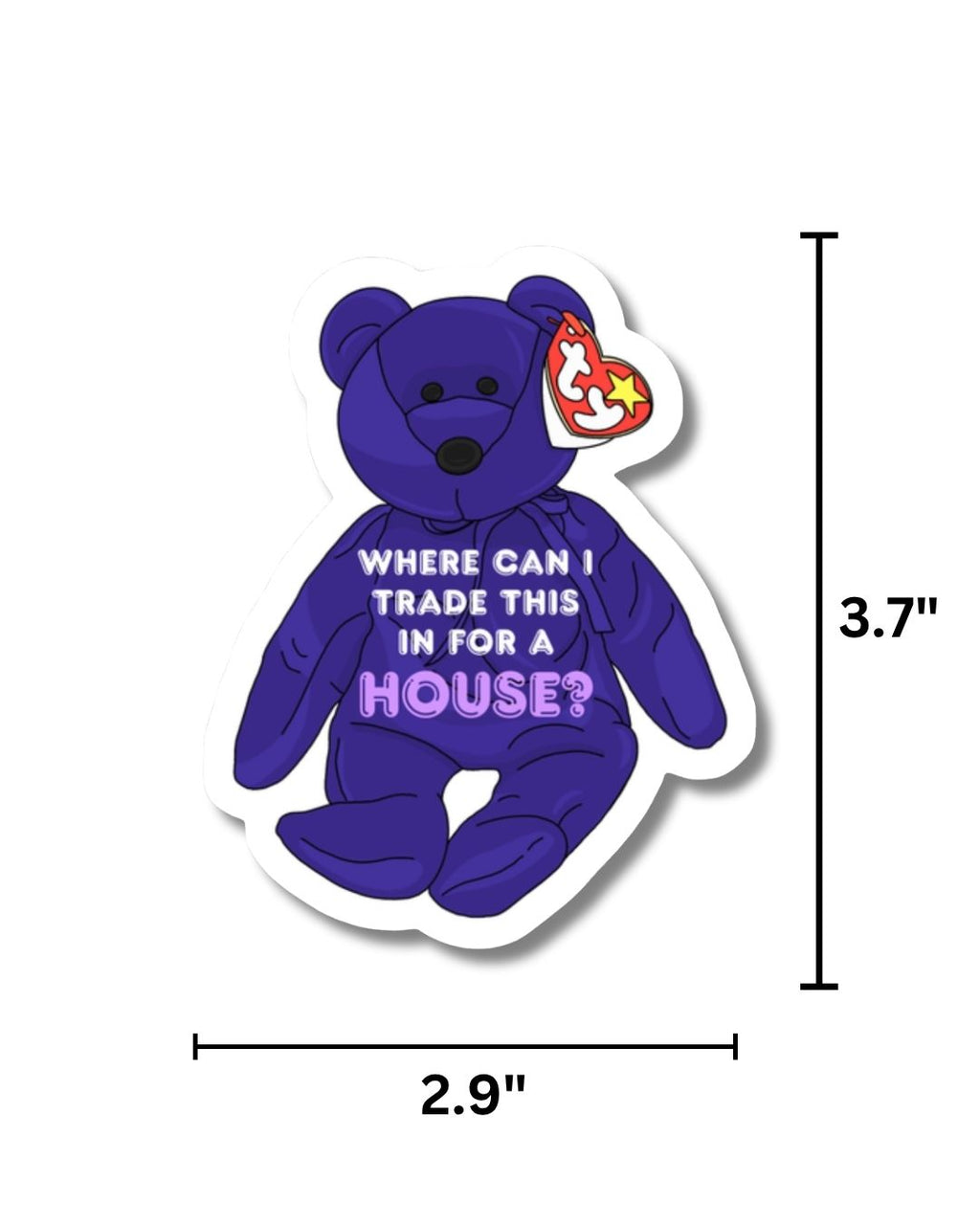 Princess Beanie Vinyl Sticker