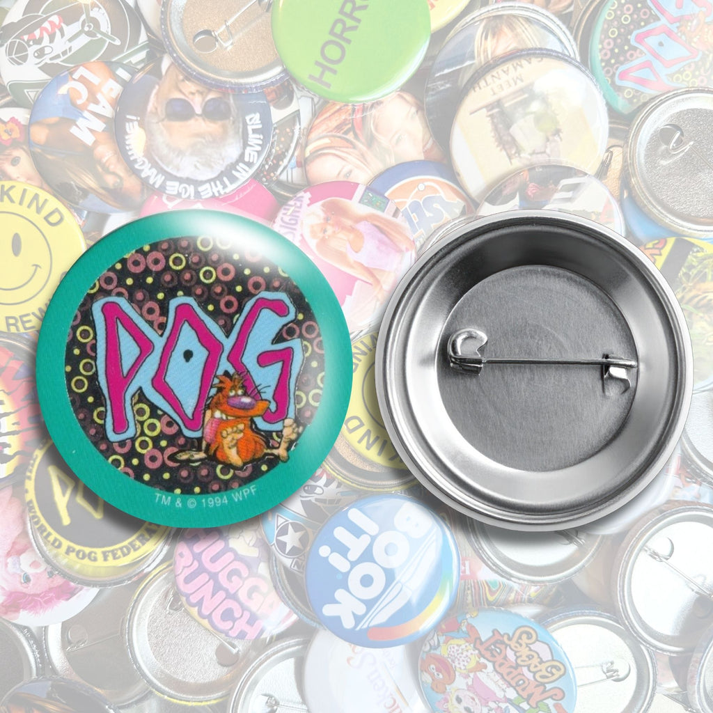 Nostalgic Pop Culture Brands Pin Back Buttons