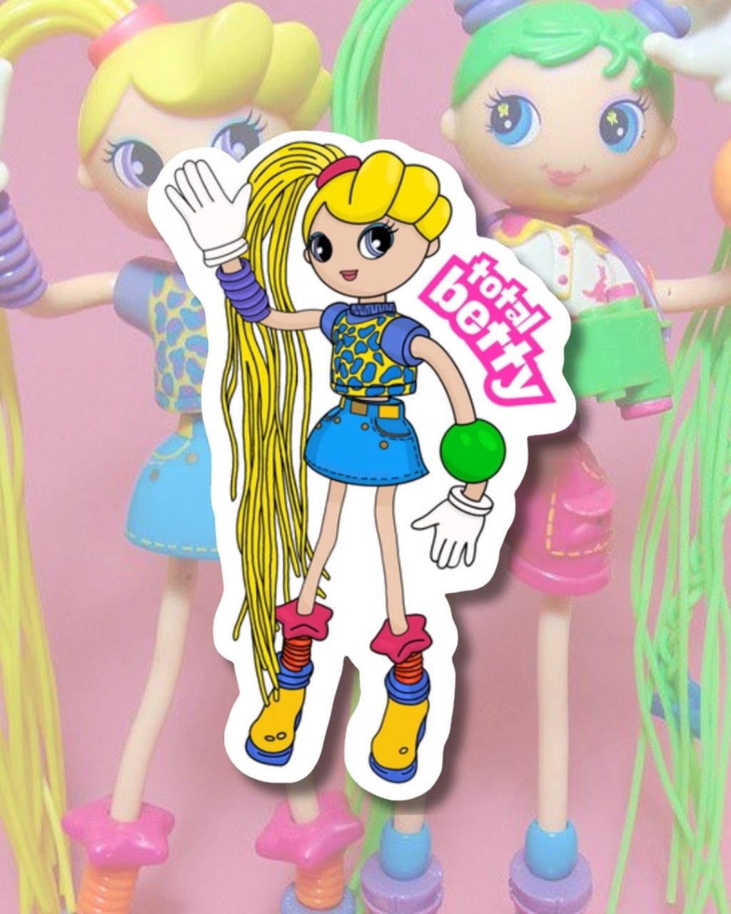 Betty Spaghetty Doll 'Total Betty' Vinyl Sticker