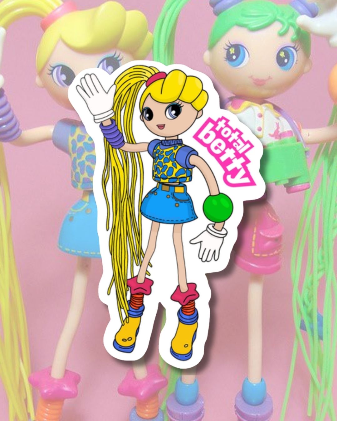 Betty Spaghetty Doll 'Total Betty' Vinyl Sticker