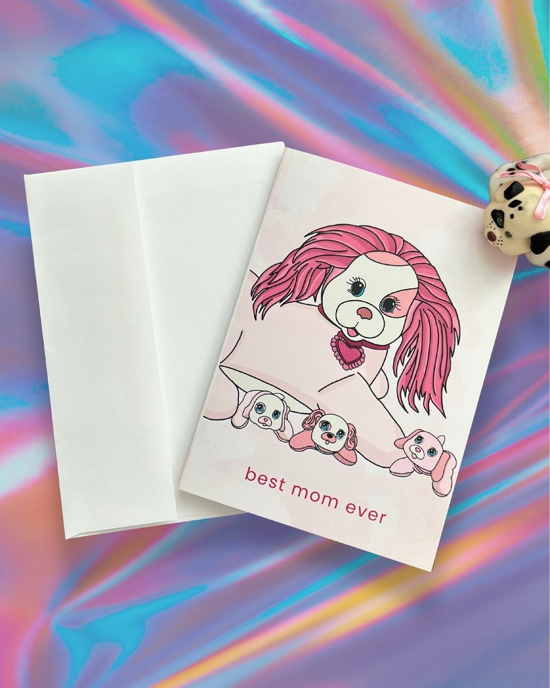 Puppy Surprise 'Best Mom Ever' Greeting Card