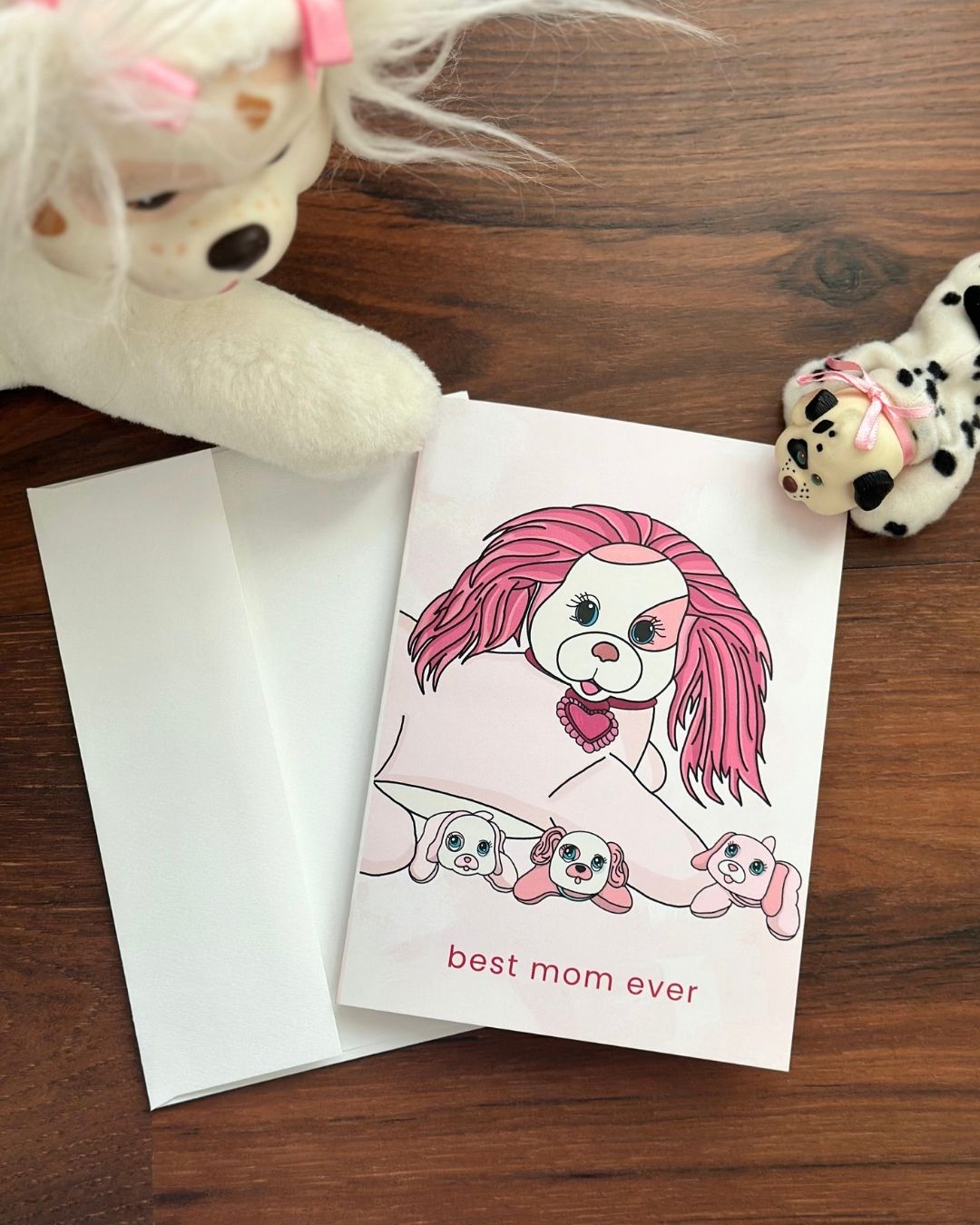Puppy Surprise 'Best Mom Ever' Greeting Card