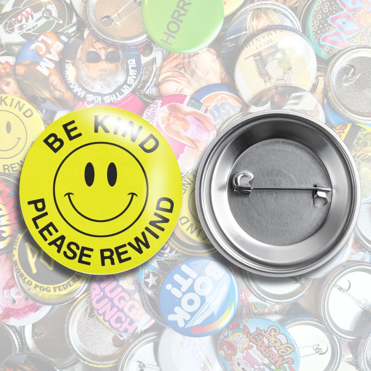 Nostalgic Movie Rental Pin Pack Buttons