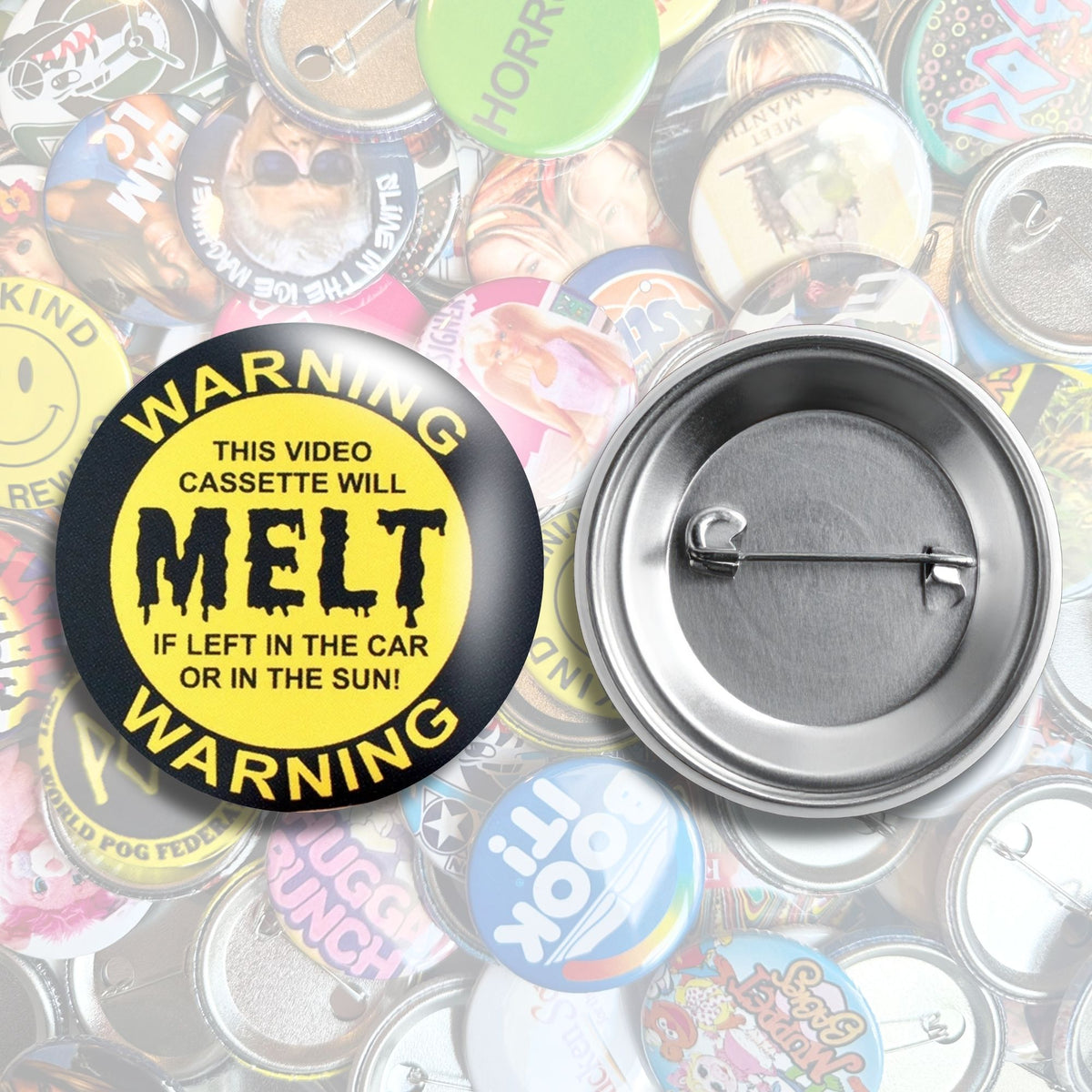Nostalgic Movie Rental Pin Pack Buttons