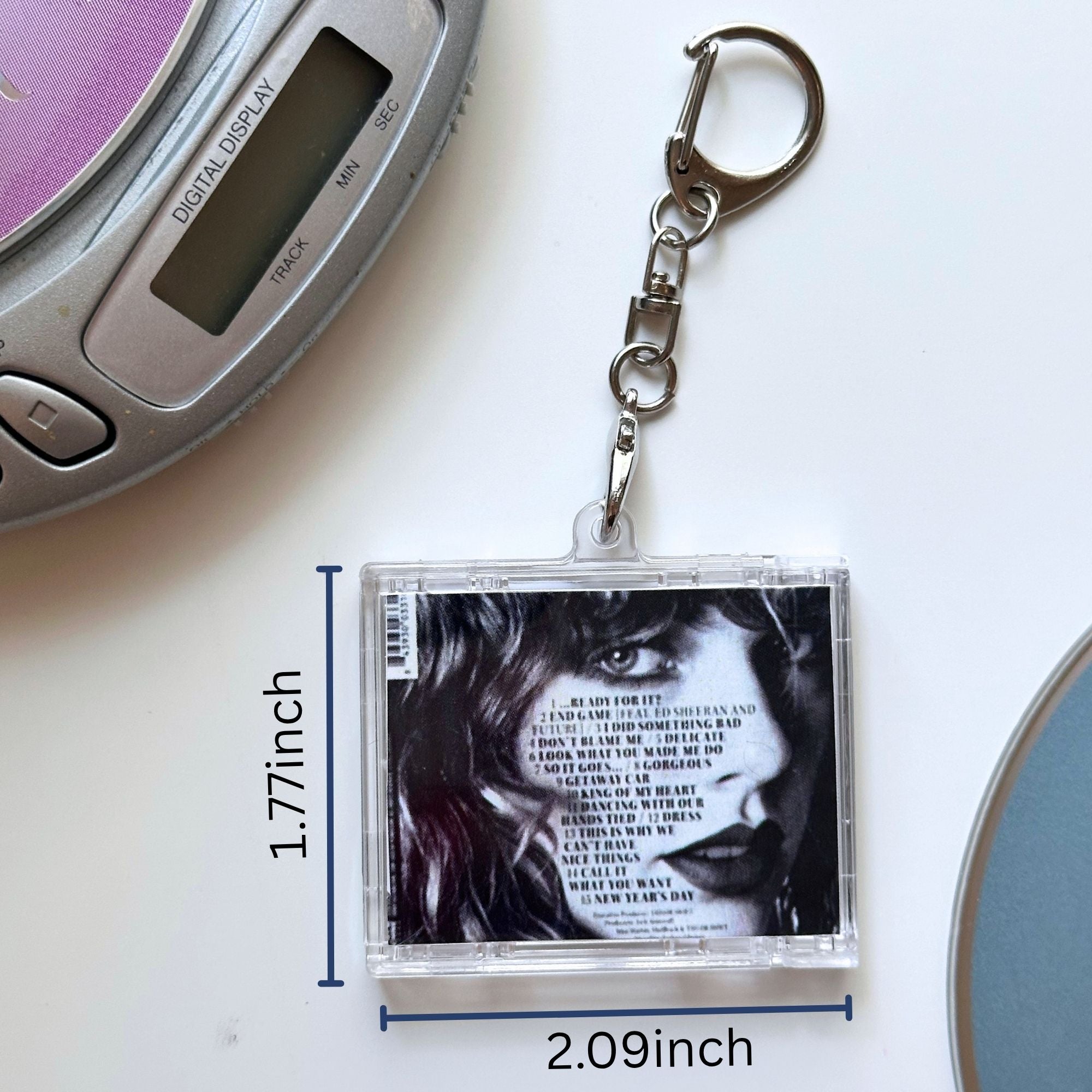 'Hit Clips' Mini CD Case Keychain - Taylor Reputation