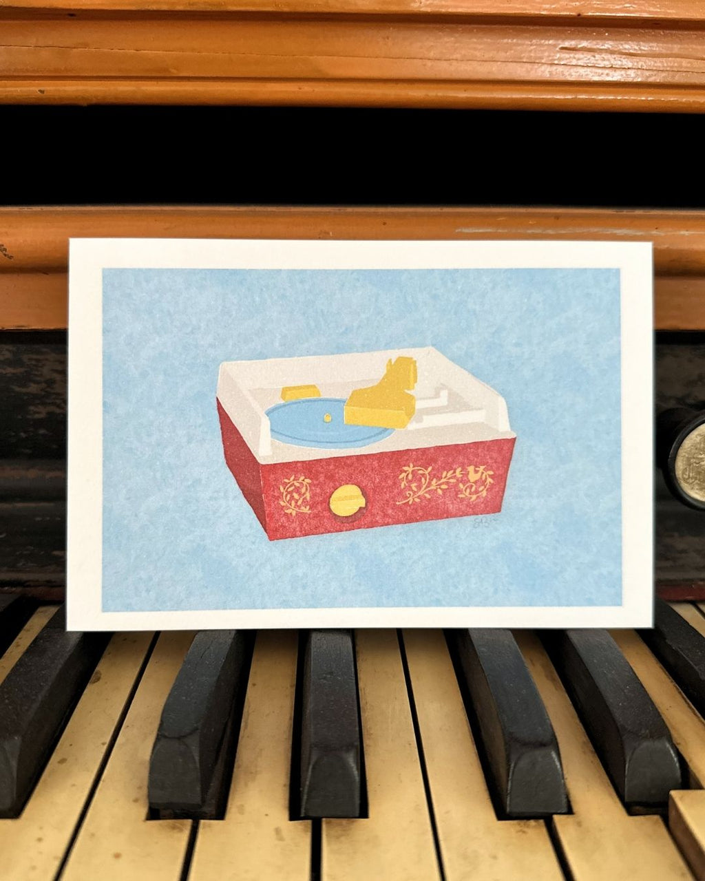 Classic Toy Record Player Fine Art Print