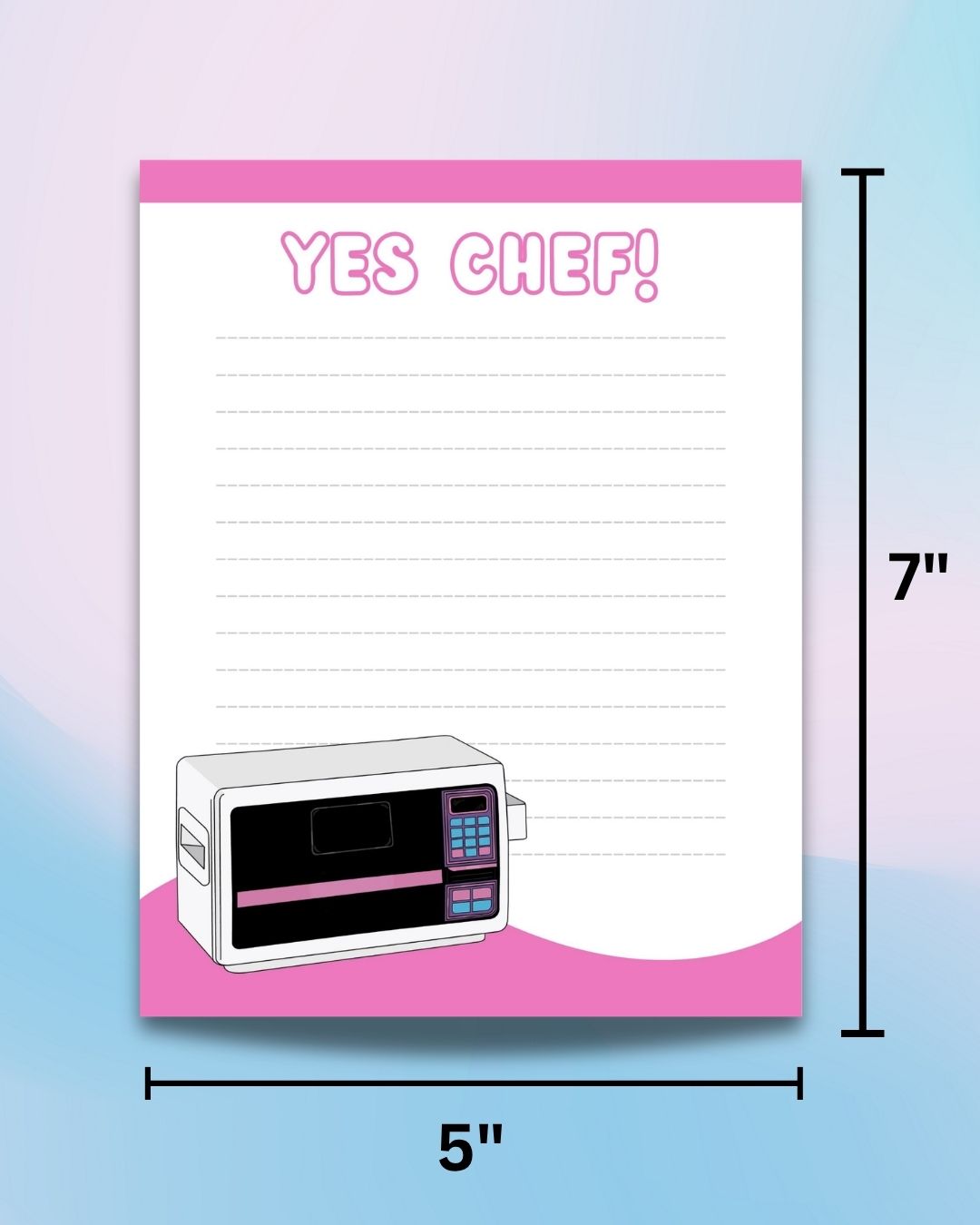 Easy Bake Oven 'Yes Chef' Notepad