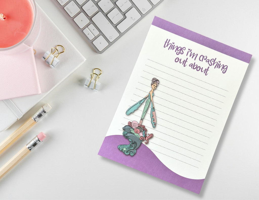 Sky Dancer "Crashing Out" Notepad