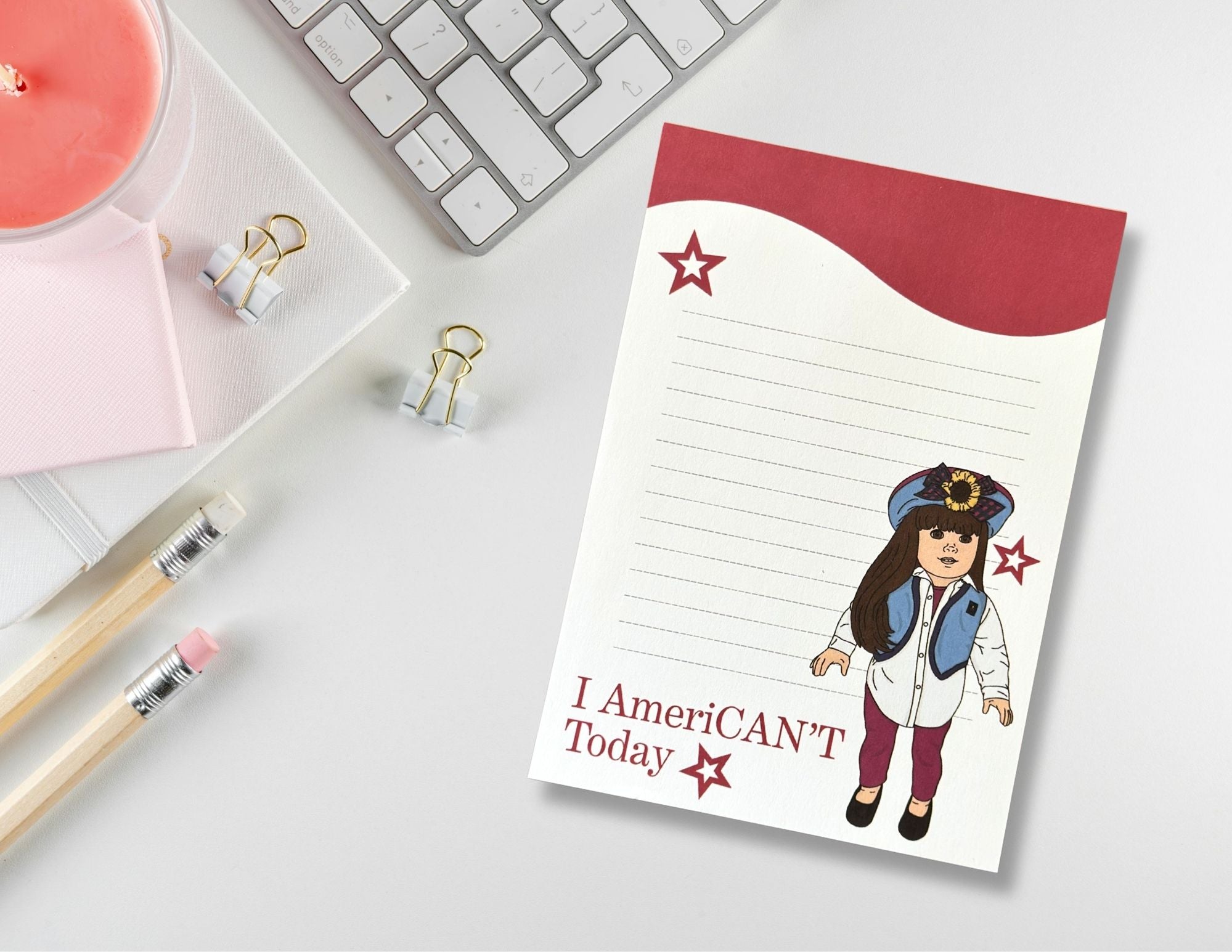 90s American Girl 'American't' Notepad