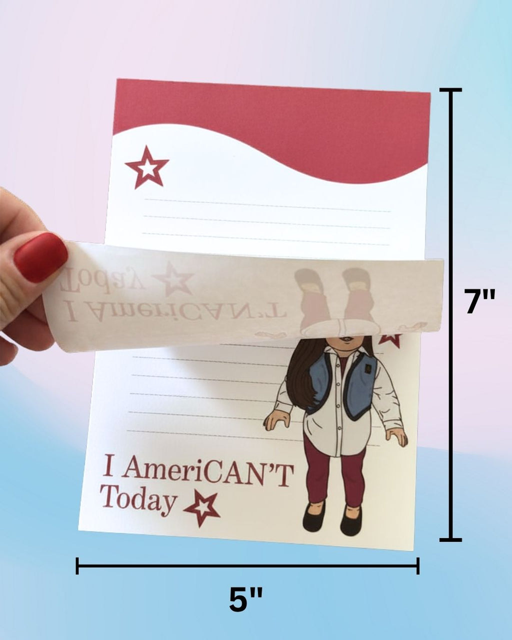 90s American Girl 'American't' Notepad