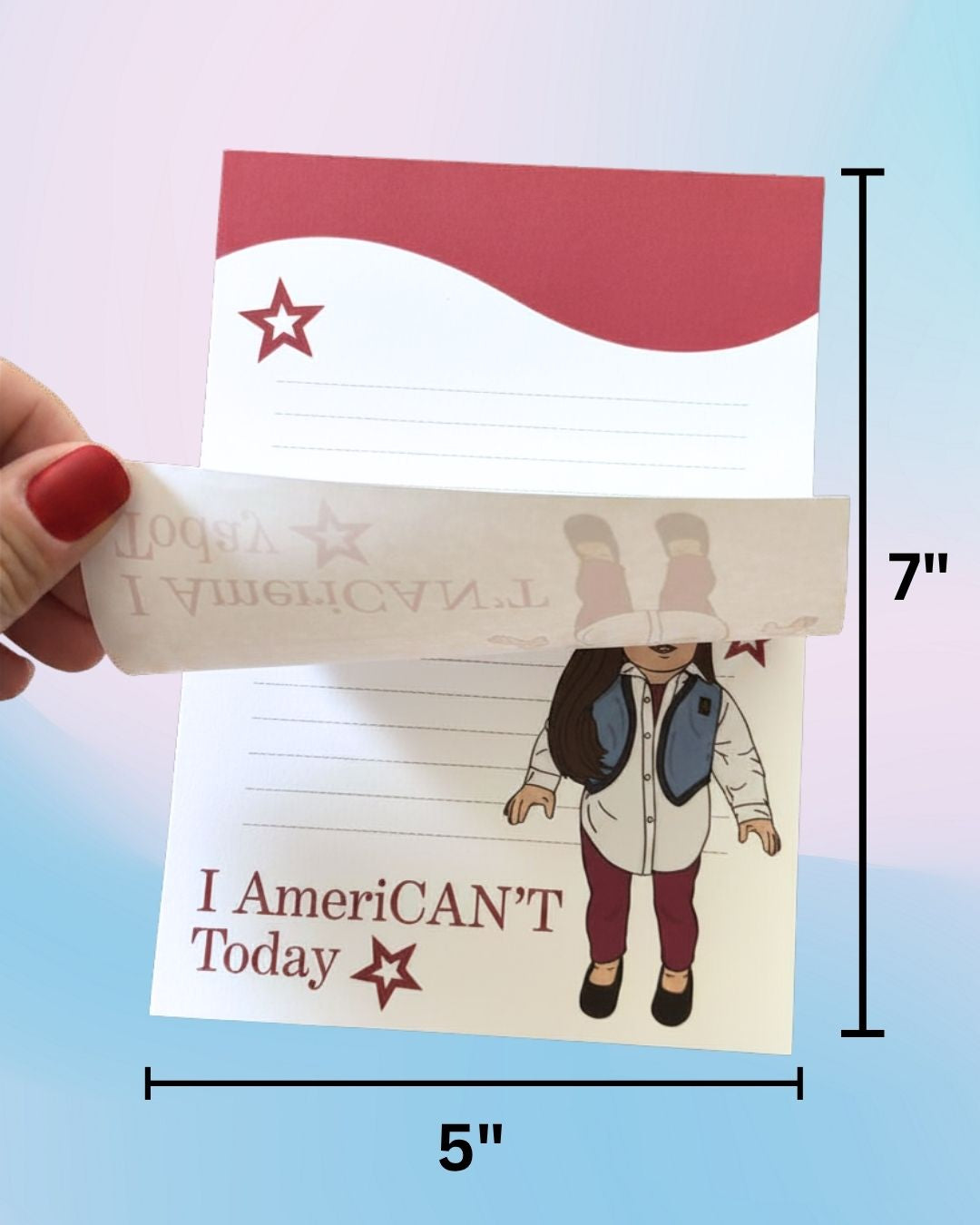90s American Girl 'American't' Notepad
