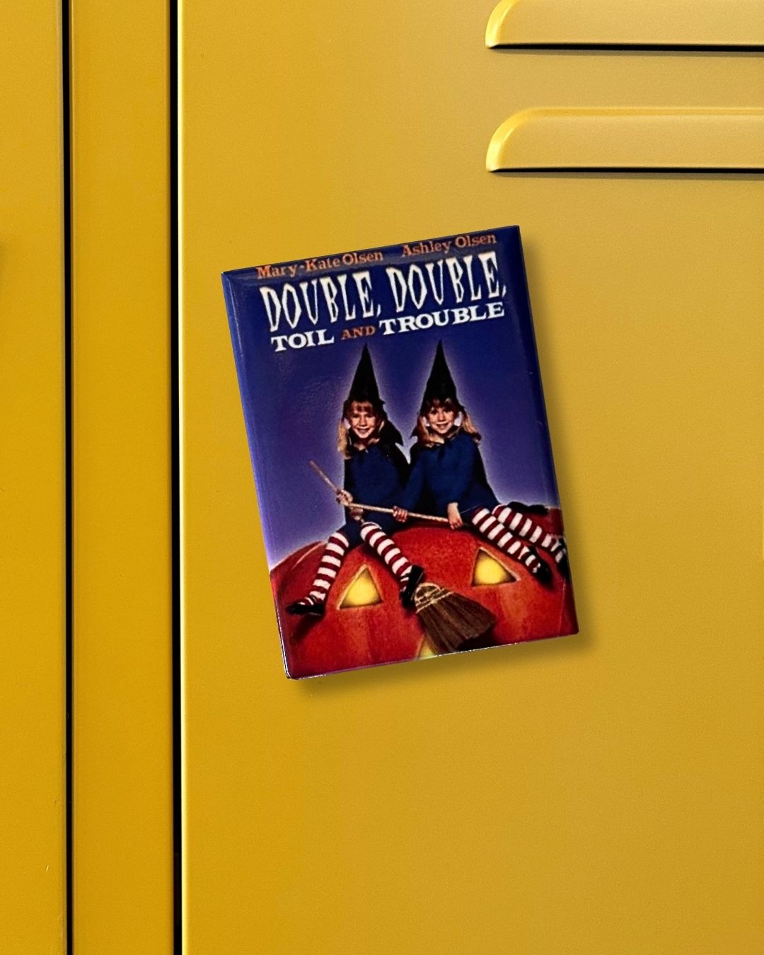 Nostalgic Halloween Pop Culture Magnet - Olsen Twins