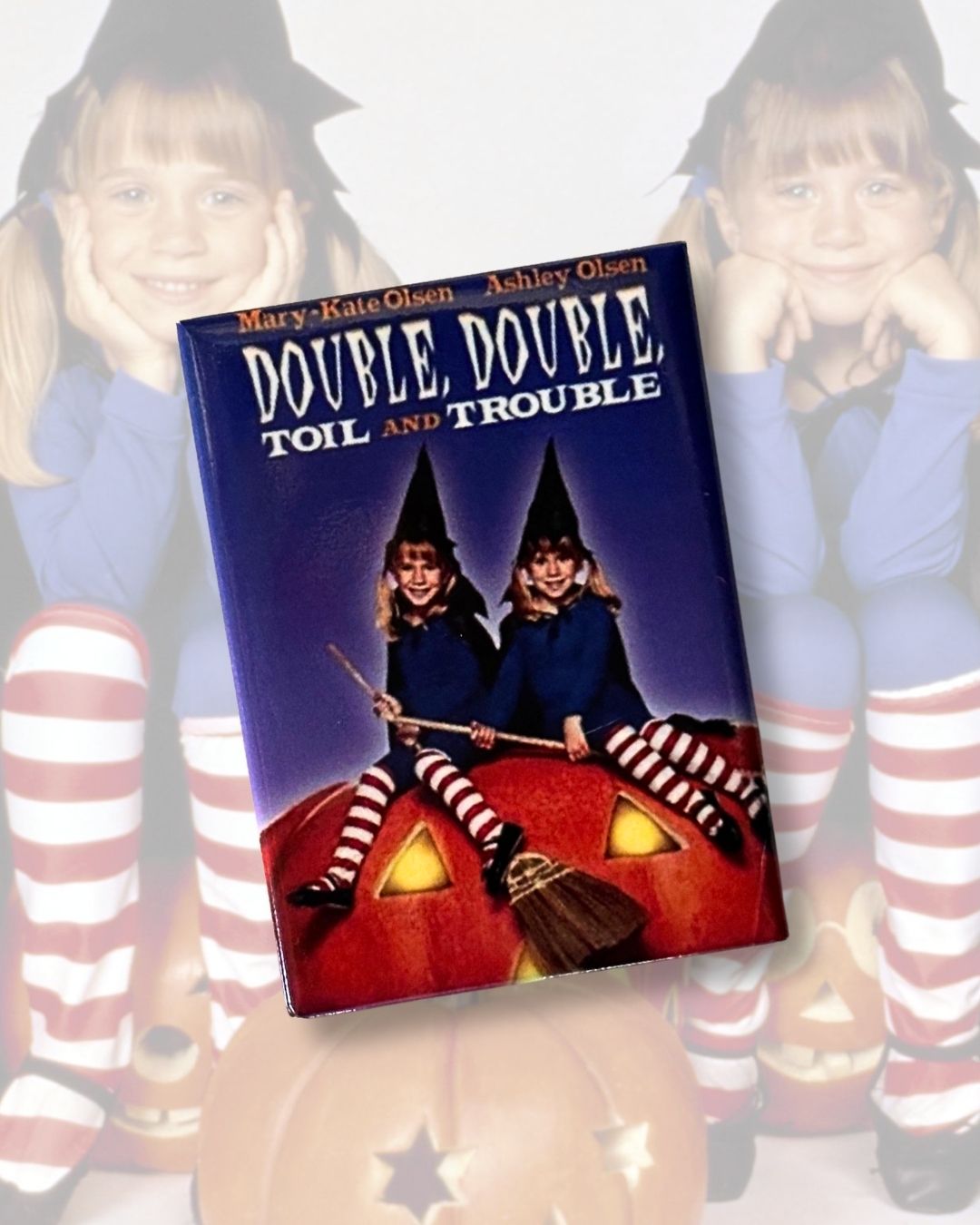 Nostalgic Halloween Pop Culture Magnet - Olsen Twins