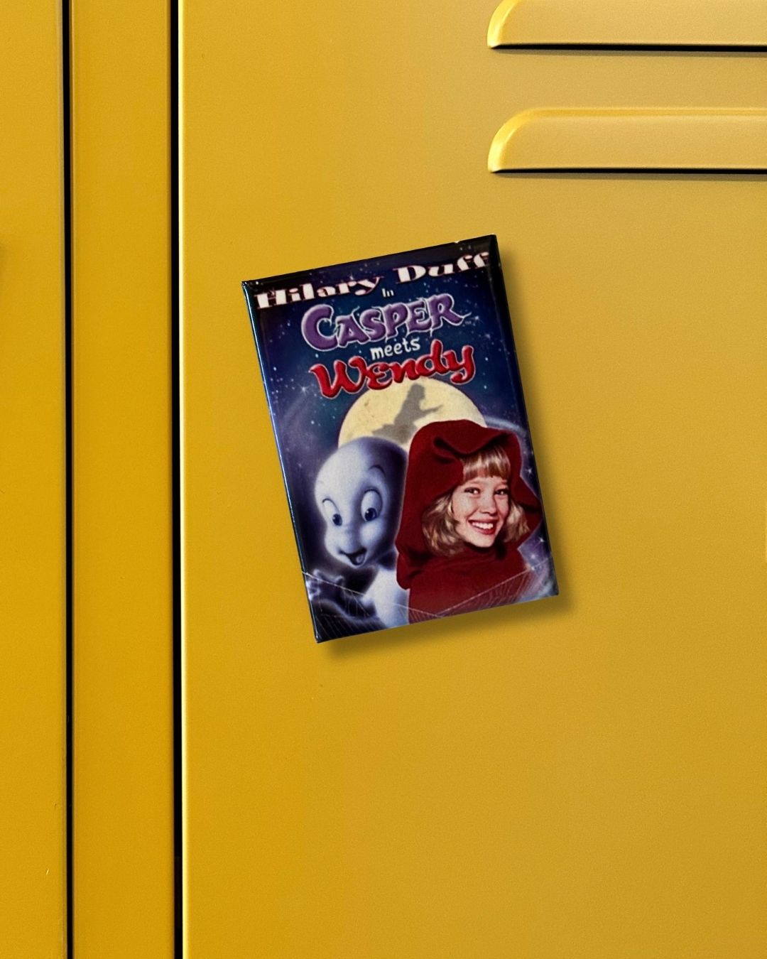 Nostalgic Halloween Pop Culture Magnet - Casper Meets Wendy