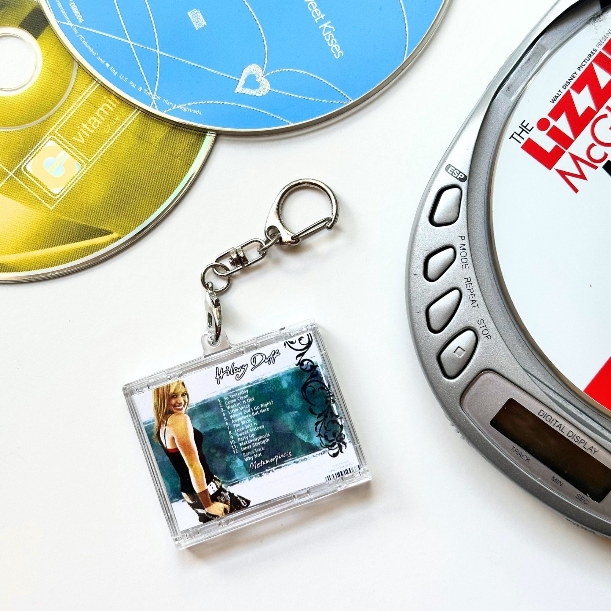 'Hit Clips' Mini CD Case Keychain - Hilary Duff Metamorphosis