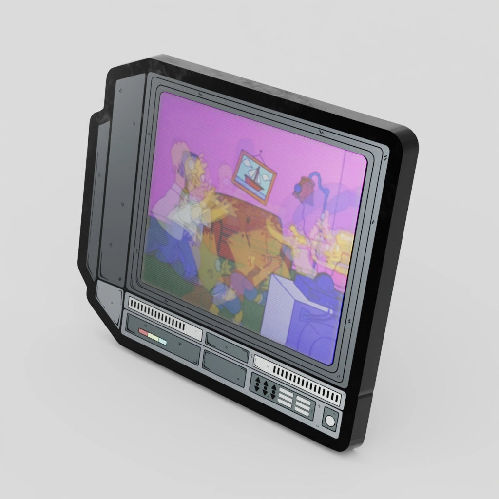2.5" Lenticular the Simpsons Crtv Enamel Pin