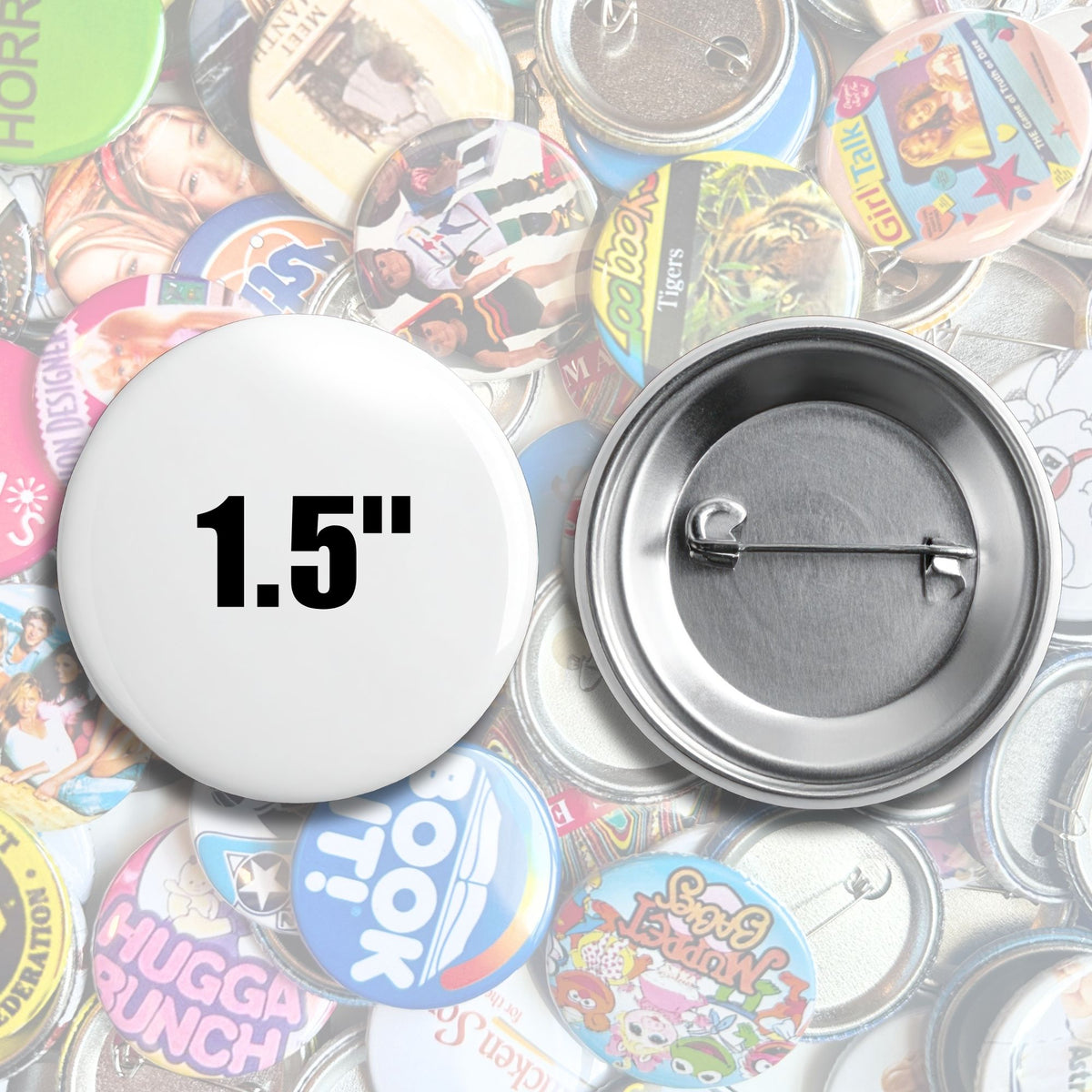 Nostalgic Houston Pin Back Buttons