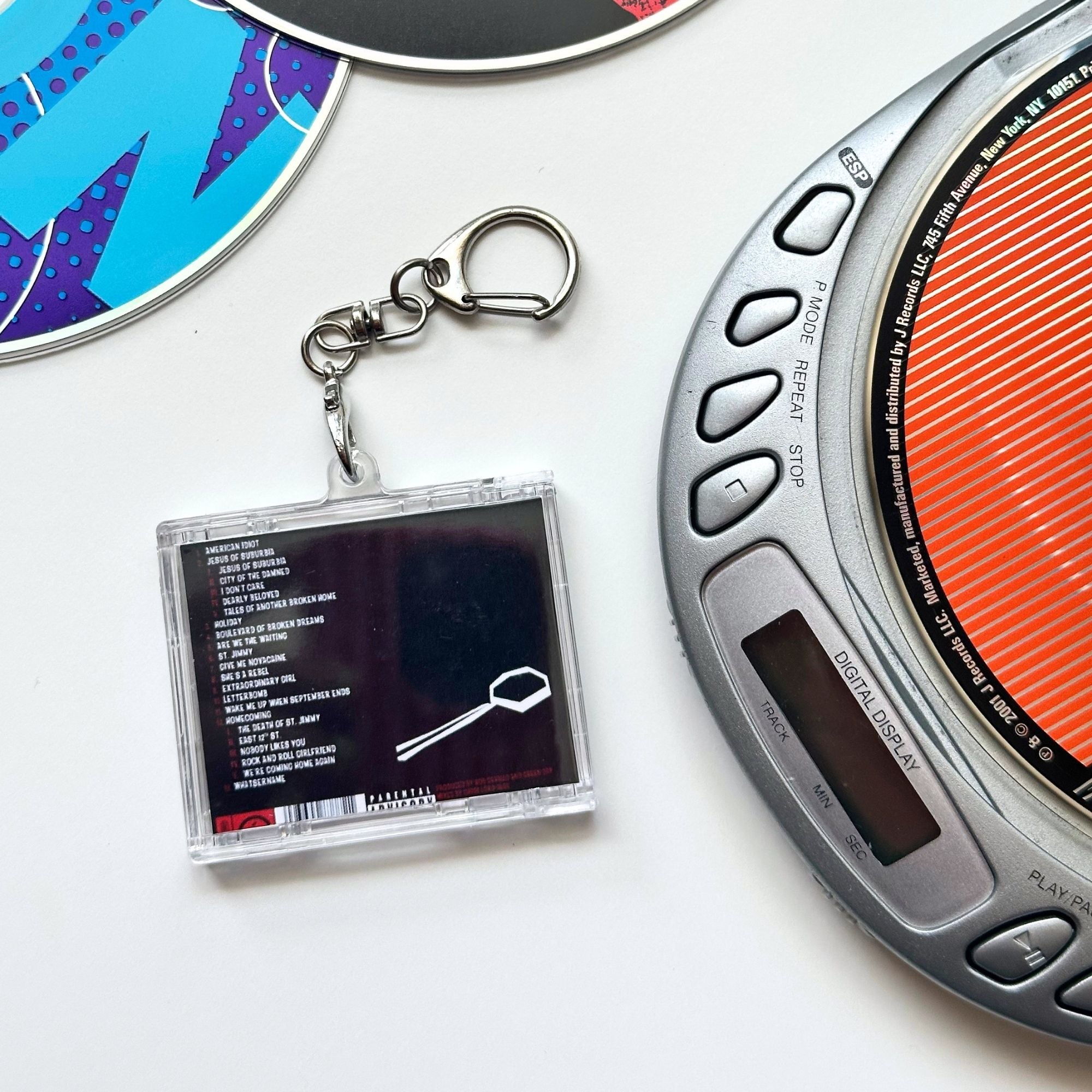 'Hit Clips' Mini CD Case Keychain - Green Day