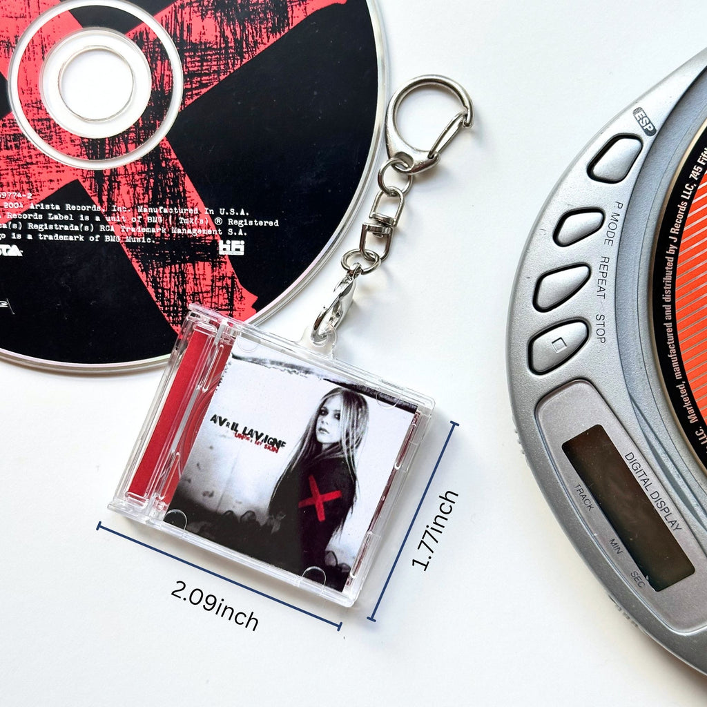 'Hit Clips' Mini CD Case Keychain - Avril Lavigne Under My Skin