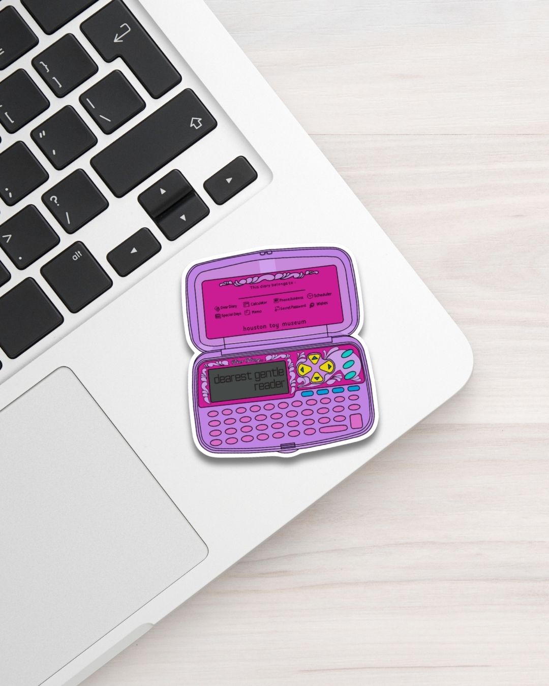 Electronic Diary "Dearest Gentle Reader" Sticker