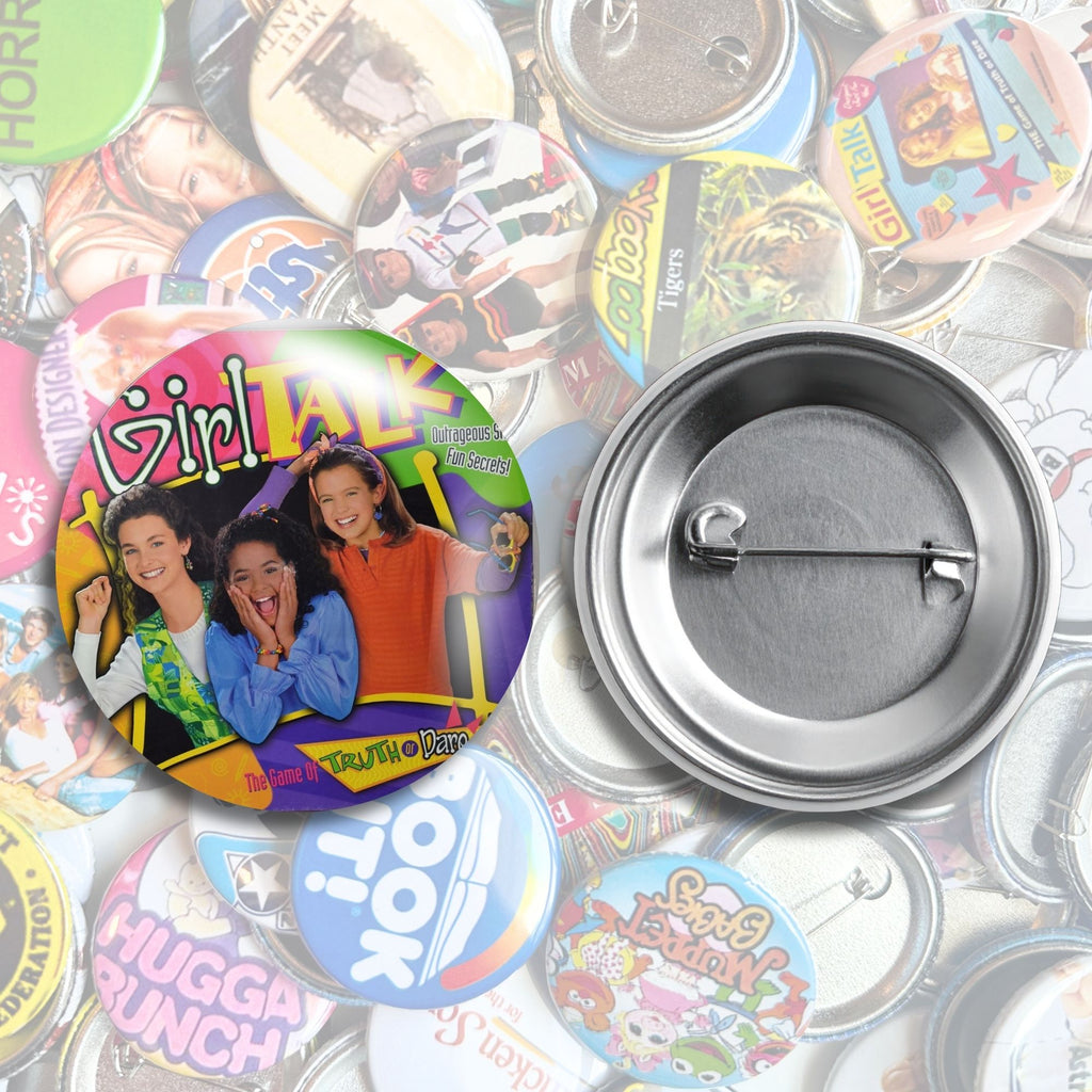 Nostalgic Pop Culture Brands Pin Back Buttons