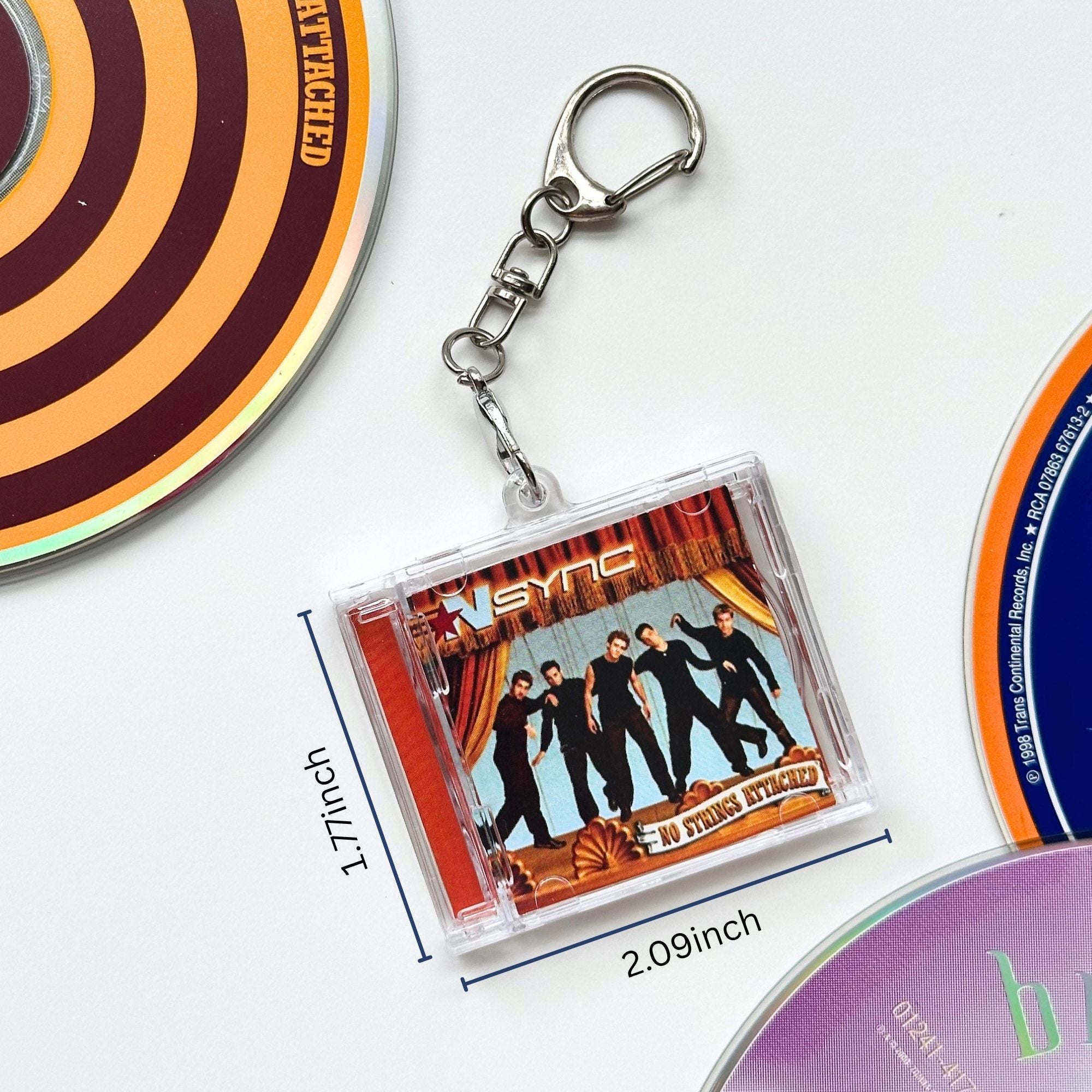 'Hit Clips' Mini CD Case Keychain - NSYNC No Strings Attached
