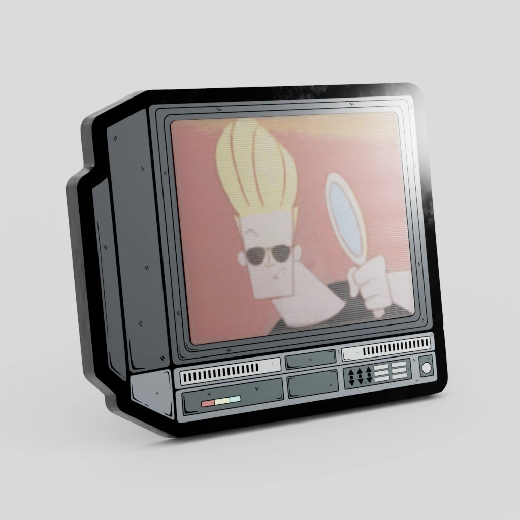 2.5" Lenticular Johnny Bravo Crtv Enamel Pin