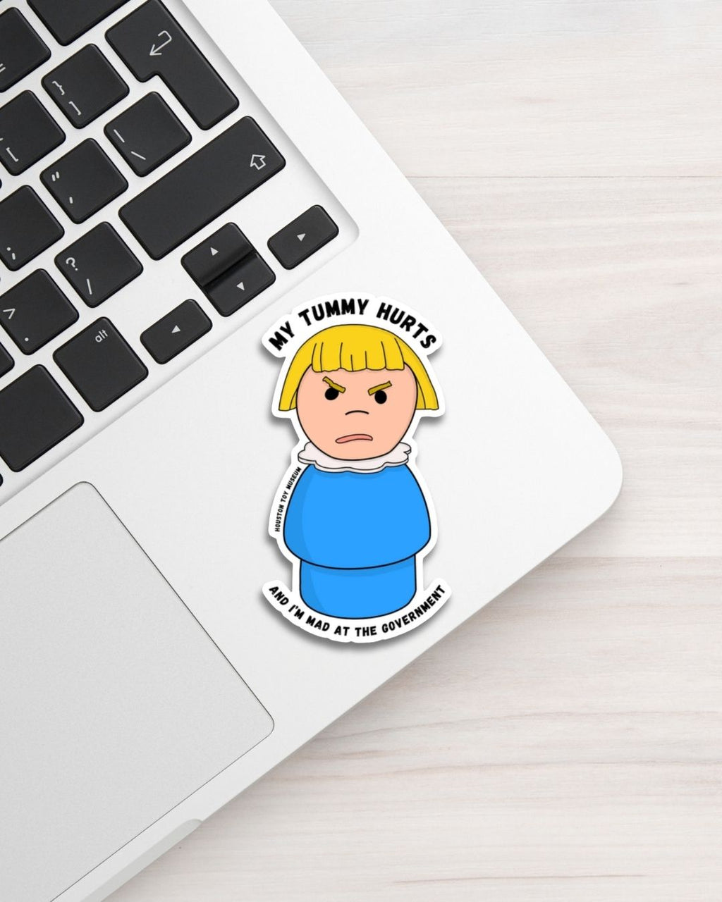Little People "My Tummy Hurts" Sticker