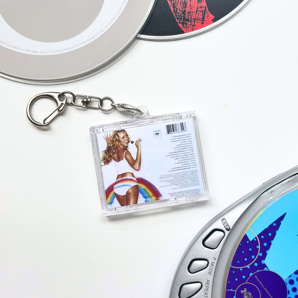 'Hit Clips' Mini CD Case Keychain - Mariah Carey Rainbow