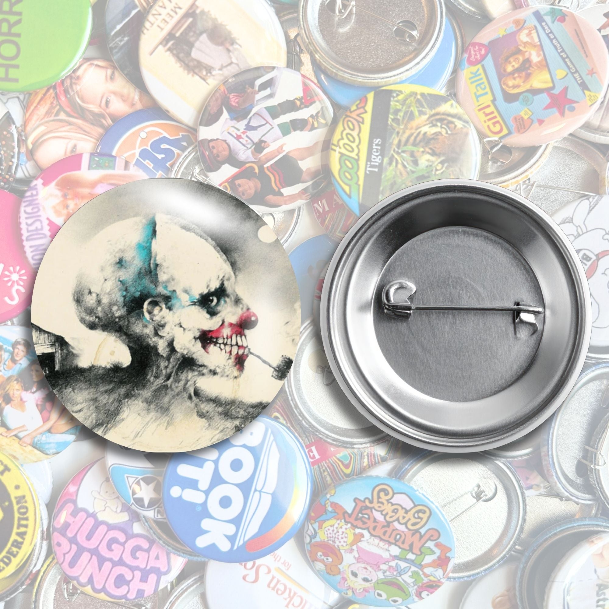 Nostalgic Halloween Pop Culture Pin Back Buttons